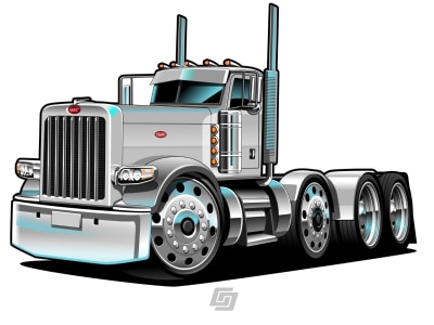 I will create a custom truck or vehicle vector illustration