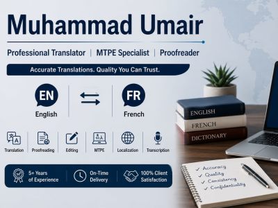 Professional English to French Translation & Localization Service