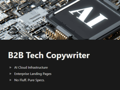 “Landing Page Copy for AI Infrastructure Companies