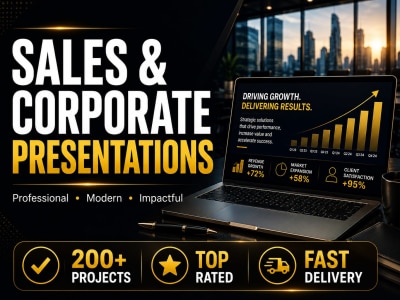 Sales and corporate presentation design in PowerPoint