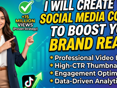 "I will create viral social media content to boost your brand reach"