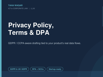 Privacy Policy + Terms of Service