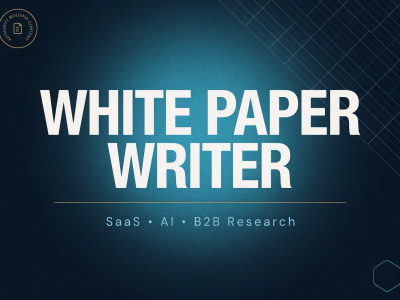 A professional white paper for SaaS AI and B2B businesses