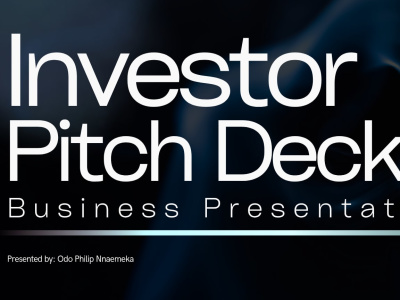 Investor Pitch Deck & Sales Presentation Design in PPT or Canva