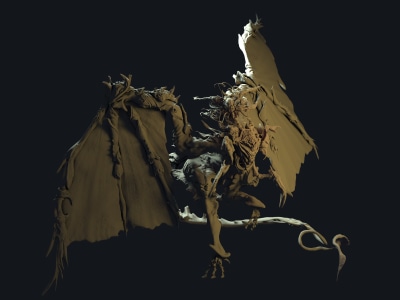 3d sculpture design to polished