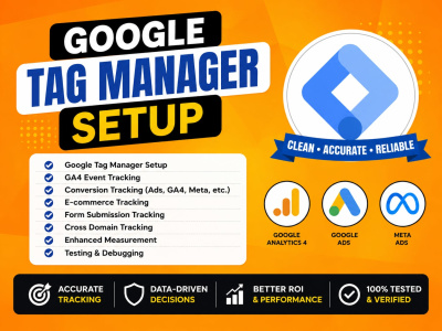 Setup google tag manager GTM, GA4 ecommerce conversion tracking