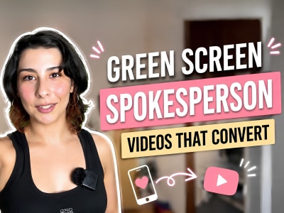 A professional green screen spokesperson video for your brand