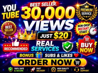 Ultrafast 30,000 YouTube USA views | YouTube Marketing