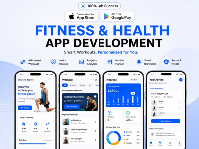 Fitness & Health App Developer | Fitness Mobile App | Workout tracking app