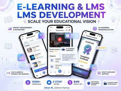 AI E-Learning App Development | LMS System | EdTech/Education App | Flutter
