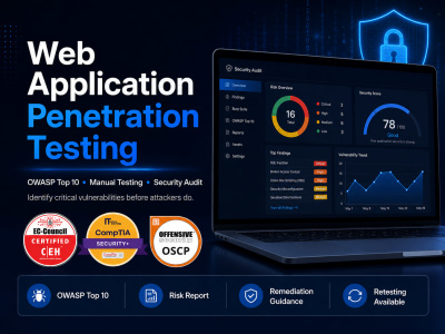 I will perform web application penetration testing and security audit