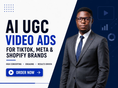 I will create AI UGC video ads for TikTok, Meta & Shopify brands