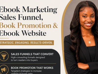 Ebook Marketing Sales Funnel, Book Promotion, Ebook Website