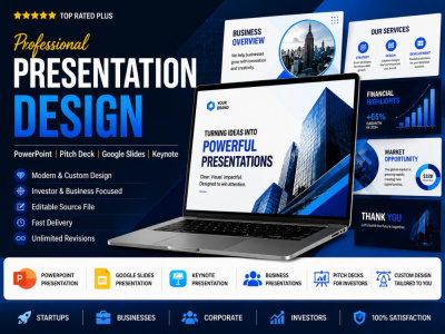 Professional Presentation Design | PowerPoint | Pitch Deck | Google