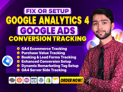 Google Ads Conversion Tracking, GA4 Ecommerce Tracking, Analytics 4 via GTM