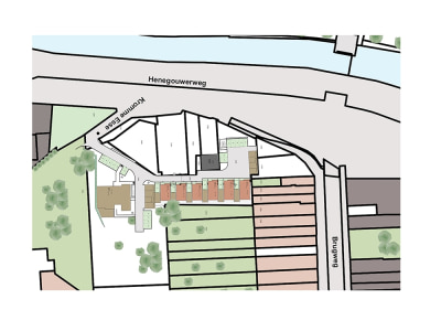 Color Site Plan Illustration for Property Marketing
