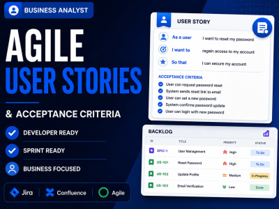 I will create developer-ready Agile user stories and acceptance criteria