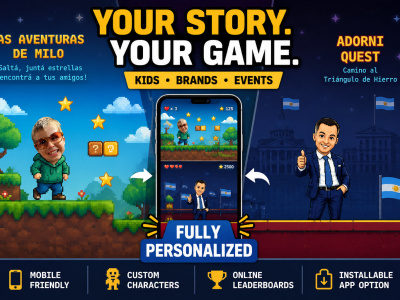 A personalized game for you, your brand, or event