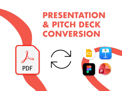 Presentation Conversion | PDF to PowerPoint, Goodle Slides, Keynote etc.