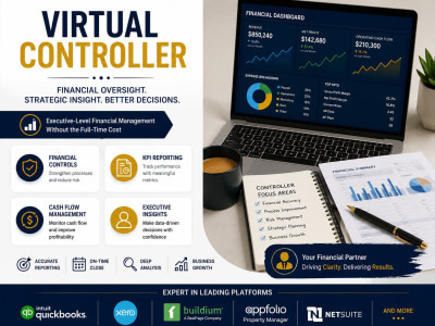 I will provide virtual controller services for your business