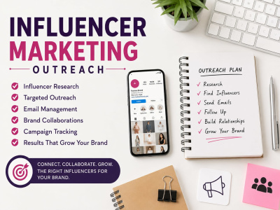 Influencer marketing outreach and  influencers for your brand