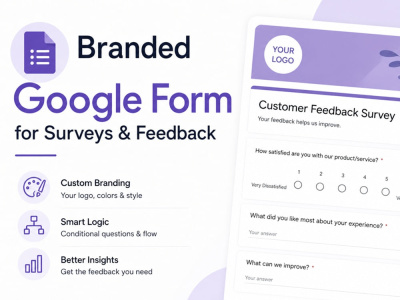 Branded Custom Google Forms for Surveys and Feedback