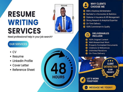 ATS Resume Writing, Cover Letter, CV, LinkedIn, Attractive Resume Writing