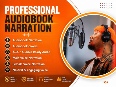 Professional Audiobook narrator audiobook editing Male/female voiceover ACX
