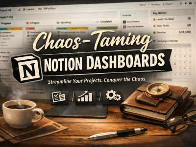 Get a chaos‑taming project dashboard in Notion or ClickUp