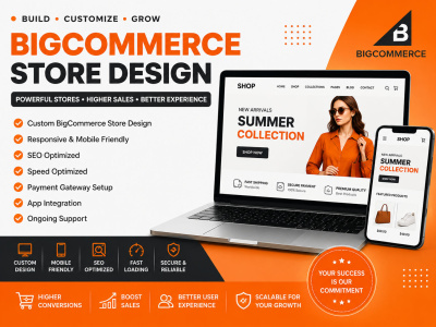 A professional BigCommerce store design or redesign