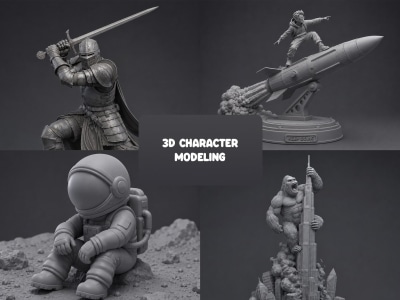 A high quality 3D Character Modeling for printing, animation, or game asset