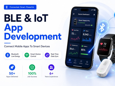 A Flutter BLE or IoT mobile app for your smart device