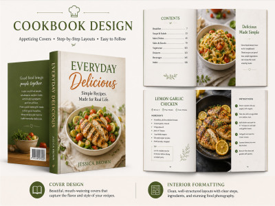 Professional formatting and layout for your cookbooks/recipes