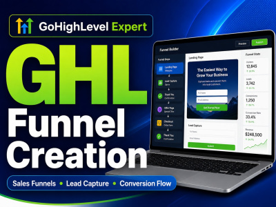 Professional GHL funnel for lead capture, booking, and sales conversion