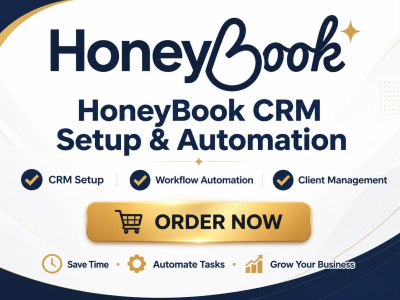 Set up HoneyBook CRM for businesses to automate workflows