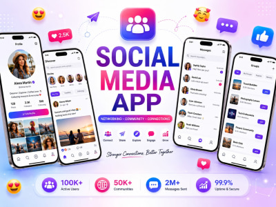 Social Media App Developer, Community App/Social Networking App Development