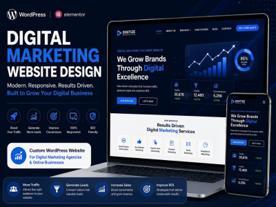Agency Website, Digital Marketing Agency Website, WordPress Designer