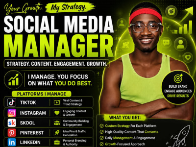 Social media manager and social media marketing