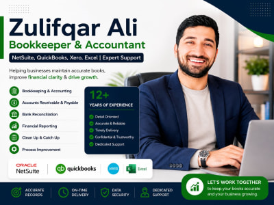 Bookkeeper & Accountant | NetSuite, QuickBooks, Xero, Excel |Expert Support