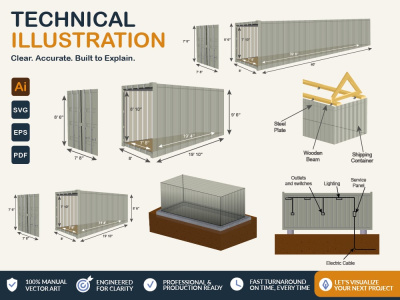 A Technical Illustration | Workflow Illustration | Process Illustration