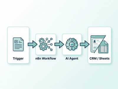A custom n8n workflow powered by AI agents