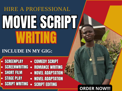 Movie script film script screenplay screenwriting crime horror novel