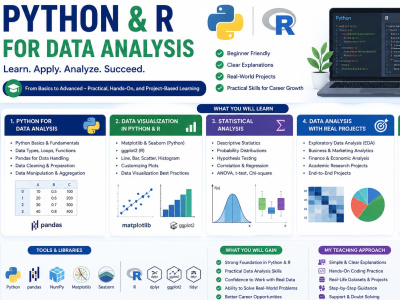 Lesson for learning Python and R For Data Analysis