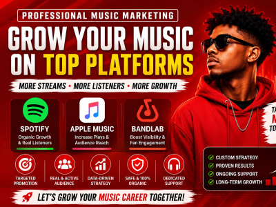 Strategic Music Marketing for Spotify, SoundCloud, Apple Music & BandLab