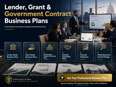Lender, Grant & Government Contract Business Plan Expert