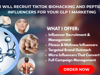 Top tiktok peptide influencer for your peptide brand marketing