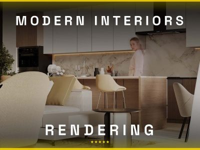Photorealistic architectural 3d render interior