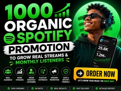 Organic Spotify Promotion to Grow Real Streams and Monthly Listeners