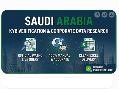 Saudi KYB verification and corporate data research via official Wathq