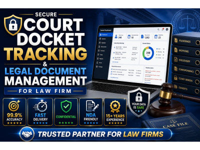 Secure Court Docket Tracking & Legal Document Management for Law Firms